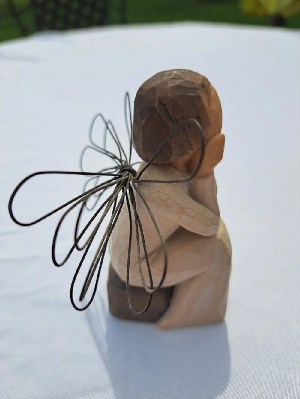 Willow Tree Angel Of Caring Figurine Susan Lordi Box Demdaco Hand-Painted Resin - Picture 7 of 10